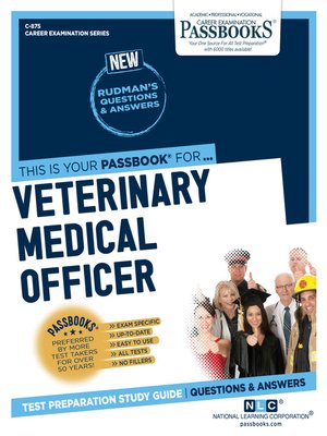 cover image of Veterinary Medical Officer